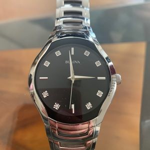 Fancy Stainless Steel Bulova Watch